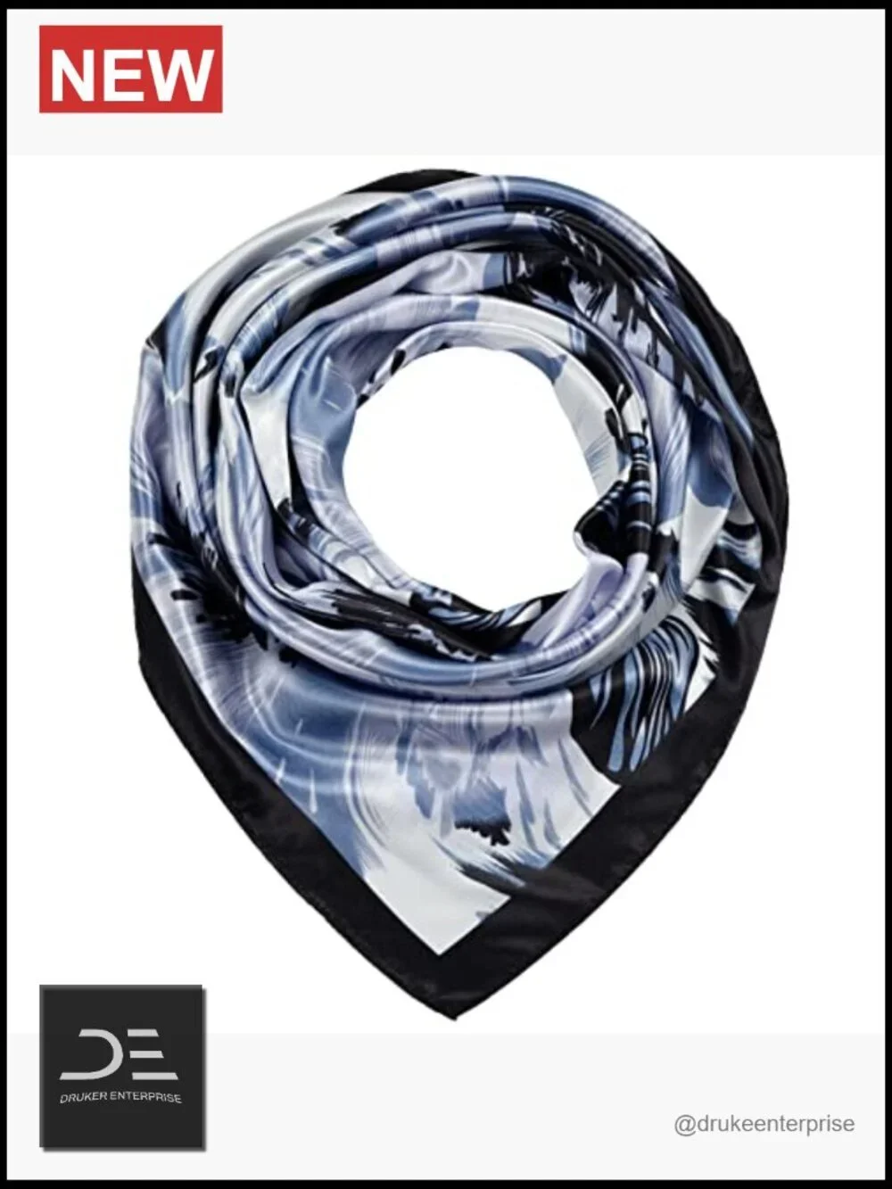 Satin Large Square Head Scarf Neck Scarf Hair Wrap Lightweight